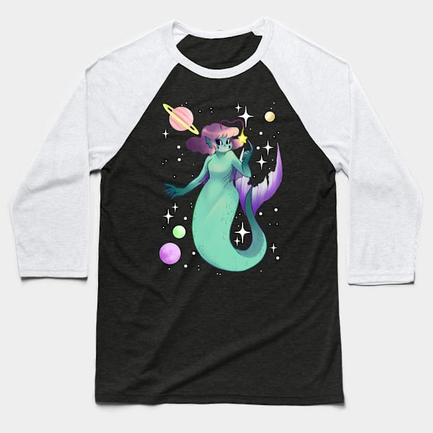 (space)mermaid bait Baseball T-Shirt by pumpkinnqueenn